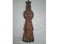 Wood carving figurine