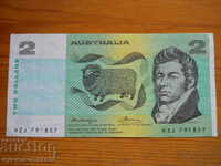 2 Dollars 1974 / 1985 - Australia ( VF )