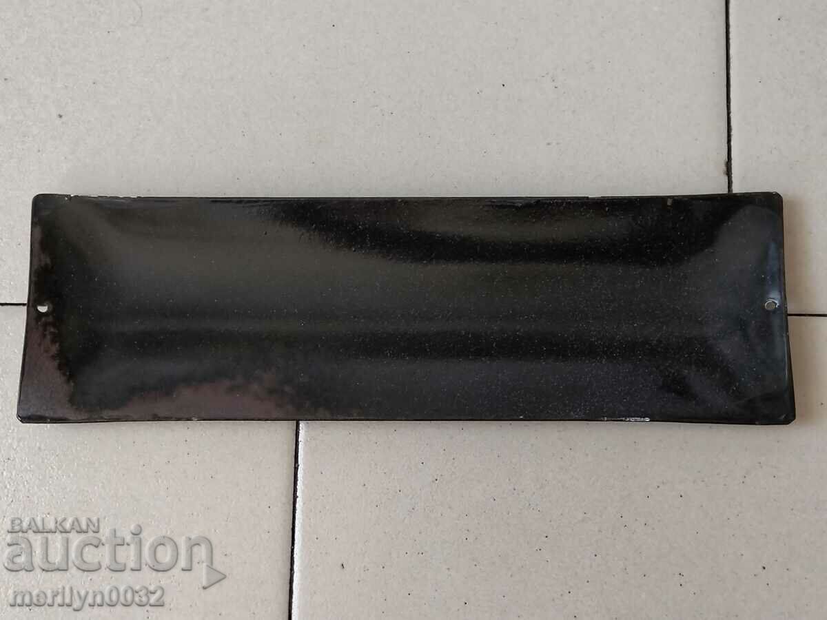 Delivery of Enamel social plate Model house 27/8 cm plate NRB Delivery of Enamel social plate Model house 27/8 cm plate NRB