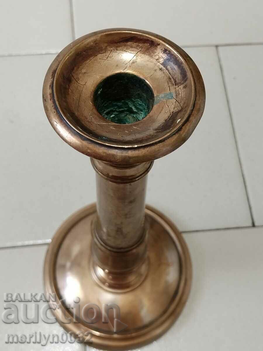 Old brass candlestick, candle, lamp - 19th century with price 63.00 BGN | € 32.21 Old brass candlestick, candle, lamp - 19th century with price 63.00 BGN | € 32.21
