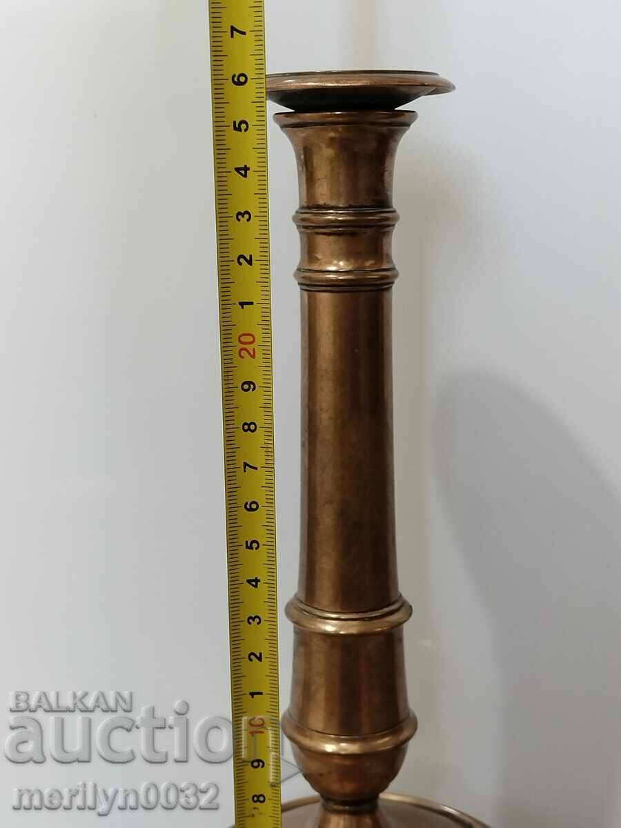 Old brass candlestick, candle, lamp - 19th century - 5 Old brass candlestick, candle, lamp - 19th century - 5