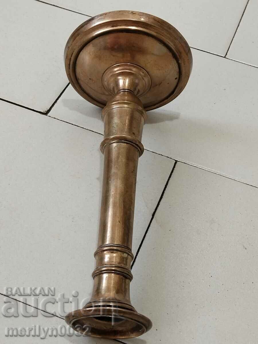 Old brass candlestick, candle, lamp - 19th century - 7 Old brass candlestick, candle, lamp - 19th century - 7