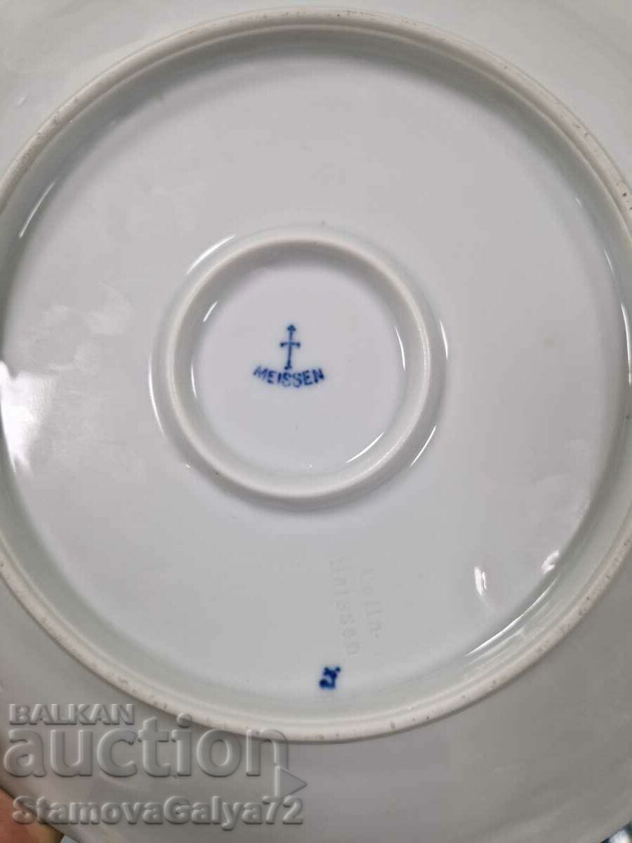 Antique Meissen porcelain fruit bowl - 7