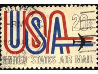 Stamped Air Mail Airplane 1968 from USA