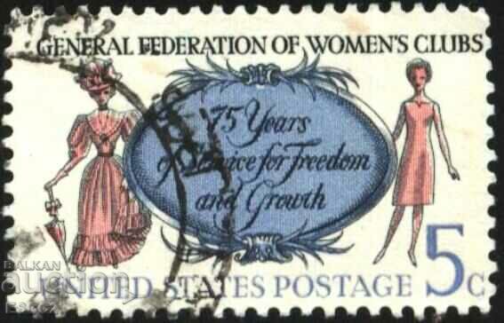 1966 Federation of Women's Clubs USA Stamp