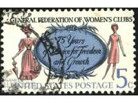 1966 Federation of Women's Clubs USA Stamp