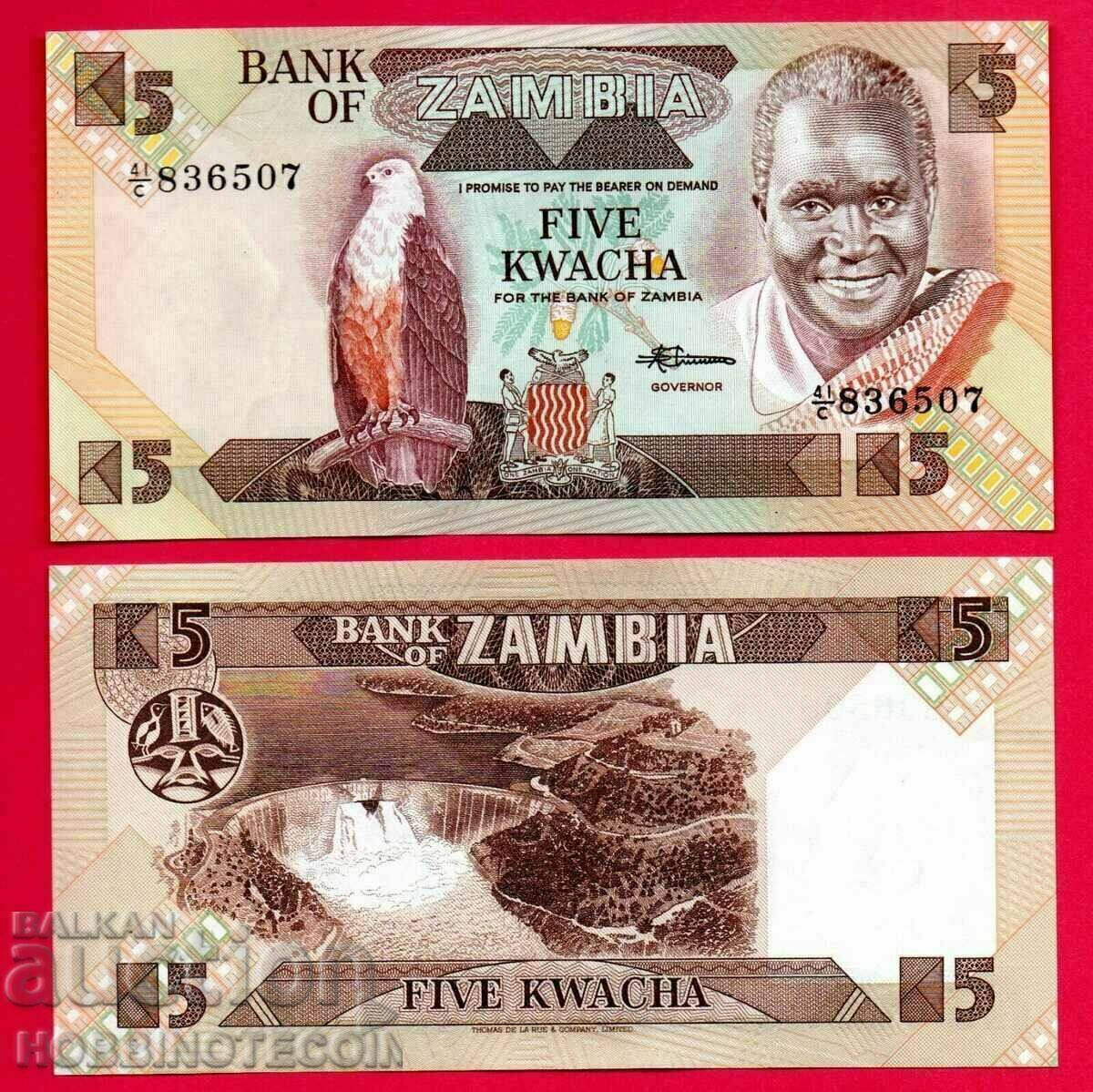 ZAMBIA ZAMBIA 5 Kwachi issue - issue 198* NEW UNC