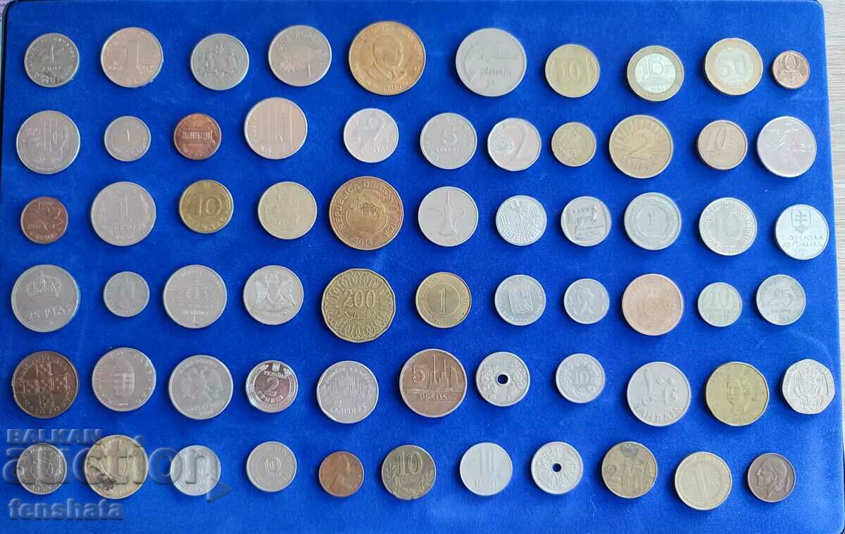 Coin collection from 65 countries