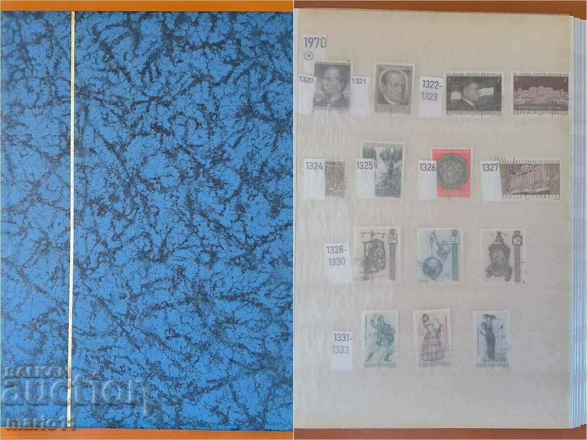 Folder with postage stamps - 16 sheets - Austria