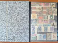 Folder with postage stamps - 16 sheets