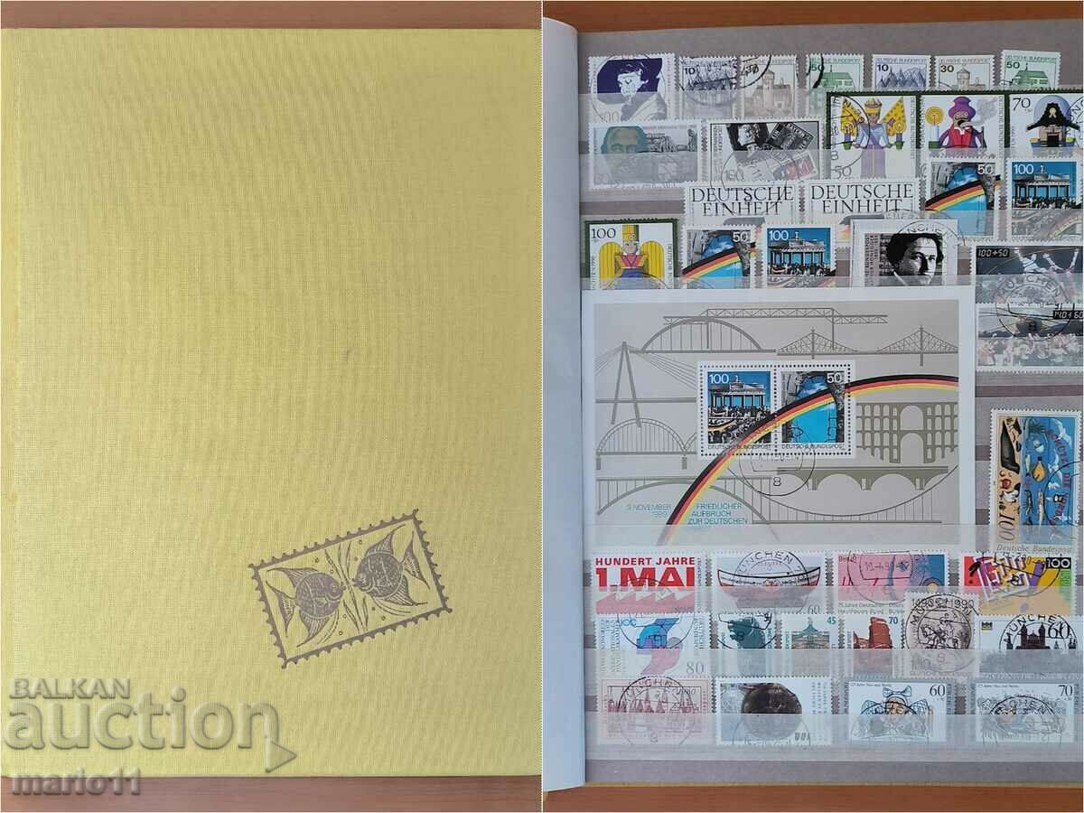 Folder with postage stamps