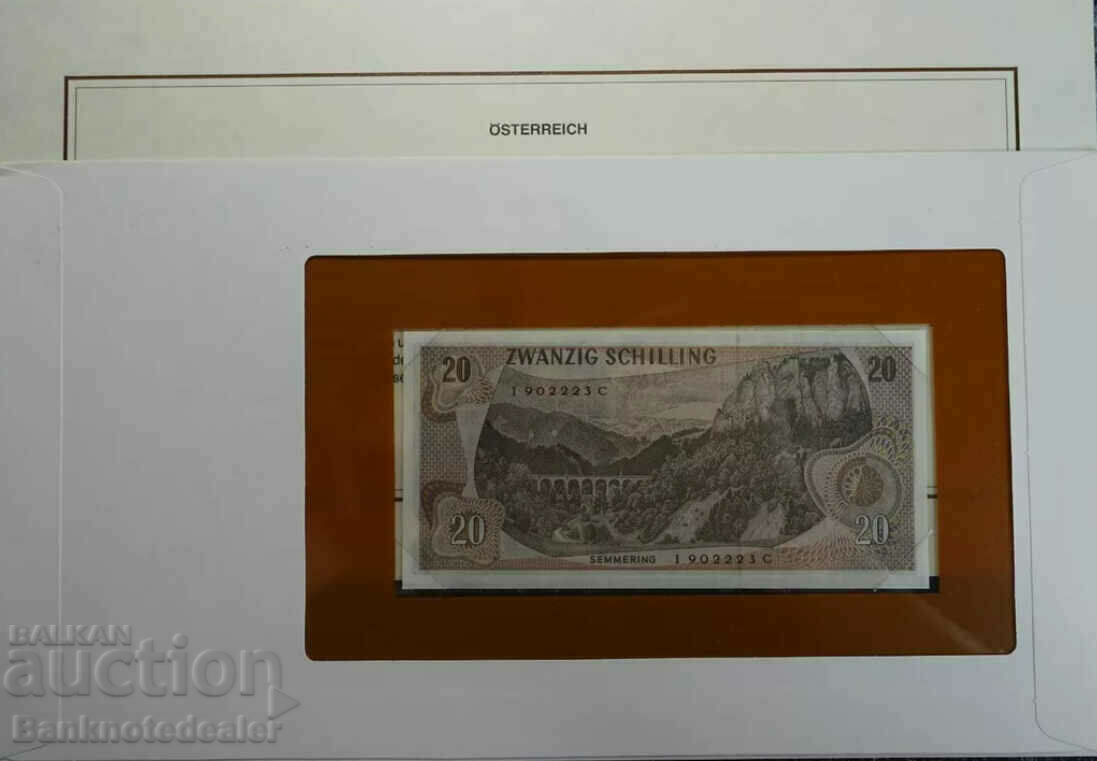 Austria 20 Schilling 1967 Pick 142 Ref 4694 with price 25.00 BGN | € 12.78 Austria 20 Schilling 1967 Pick 142 Ref 4694 with price 25.00 BGN | € 12.78