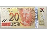 Brazilia 20 Real 2002 Pick 250e Ref 0416