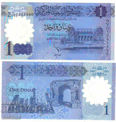 Libia - 1 dinar polimer