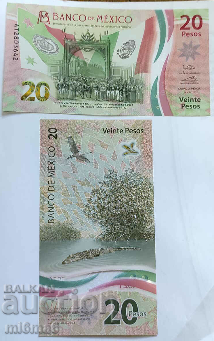 Mexic - 20 de pesos polimer