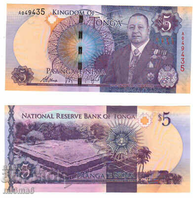 Tongan 5 dollars