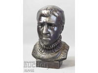 Old Russian Metal Figure Statuette Bust Vladimir Vysotsky