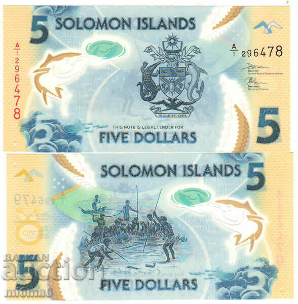 Solomon Islands $5 polymer