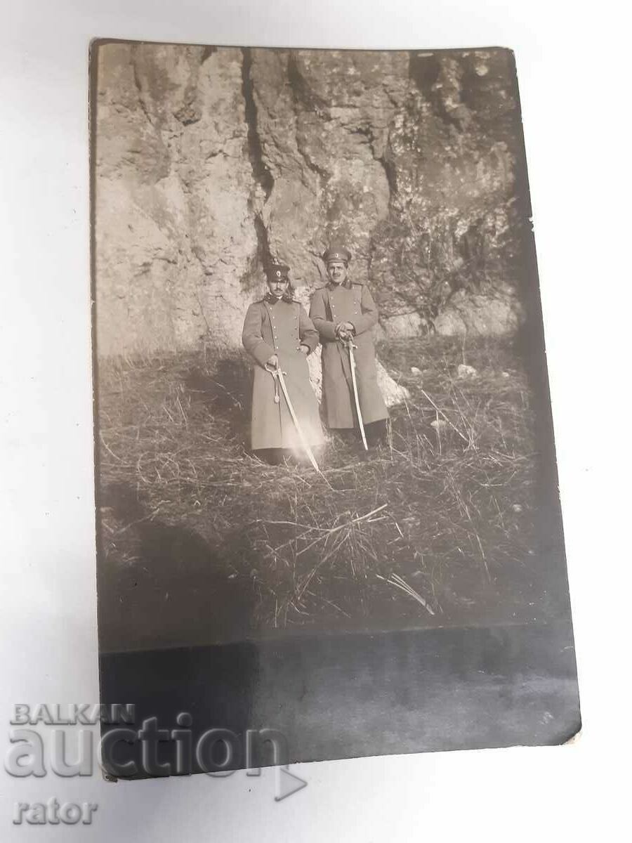 Old military card - officers with sabers. Kingdom of Bulgaria with price € 1.99 | 3.89 BGN