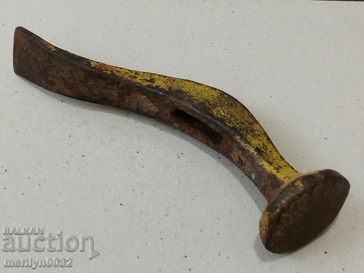 Auction Old cobbler hammer wrought iron Auction Old cobbler hammer wrought iron