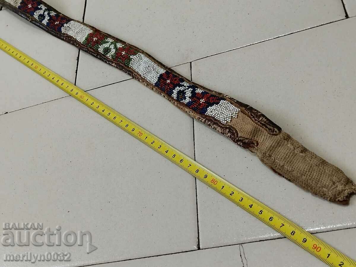 Beaded belt, beaded cuffs, early 20th century - 5 Beaded belt, beaded cuffs, early 20th century - 5