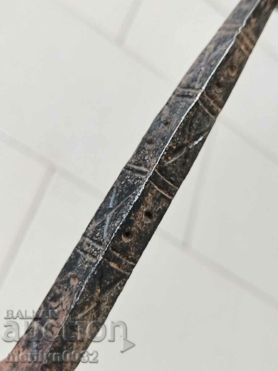 Old wrought iron candlestick lamp with price 44.00 BGN | € 22.50