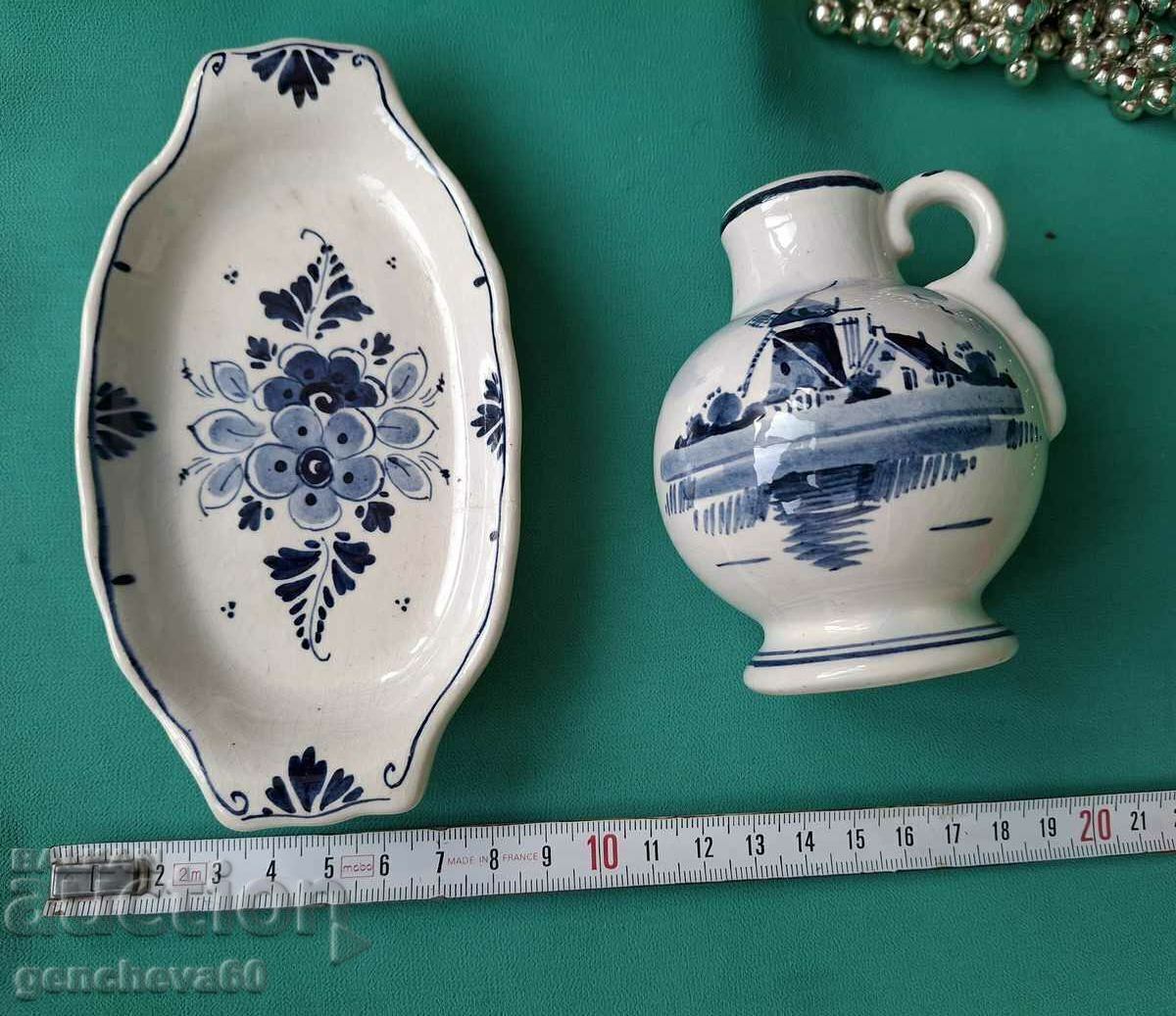 Παράδοση Σετ αντίκες Delfts πορσελάνη Ολλανδίας Παράδοση Σετ αντίκες Delfts πορσελάνη Ολλανδίας