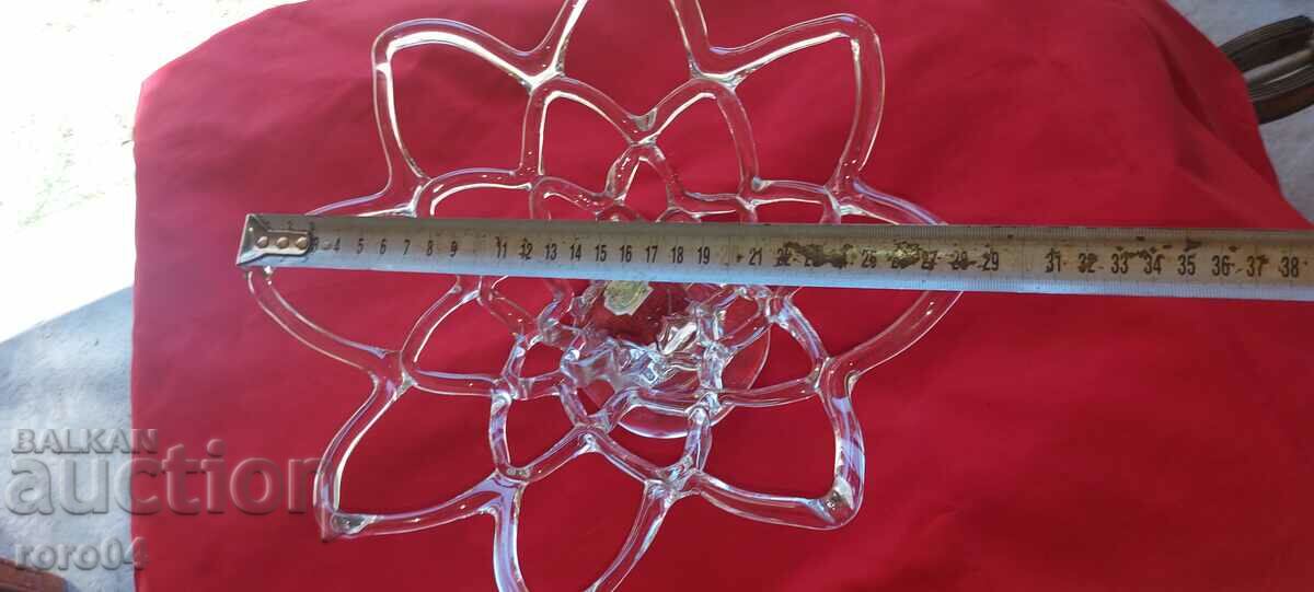 BEAUTIFUL OLD ITALIAN GLASS FRUCTIERA - 5 BEAUTIFUL OLD ITALIAN GLASS FRUCTIERA - 5