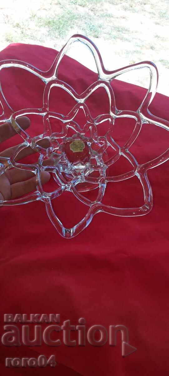 BEAUTIFUL OLD ITALIAN GLASS FRUCTIERA - 6 BEAUTIFUL OLD ITALIAN GLASS FRUCTIERA - 6