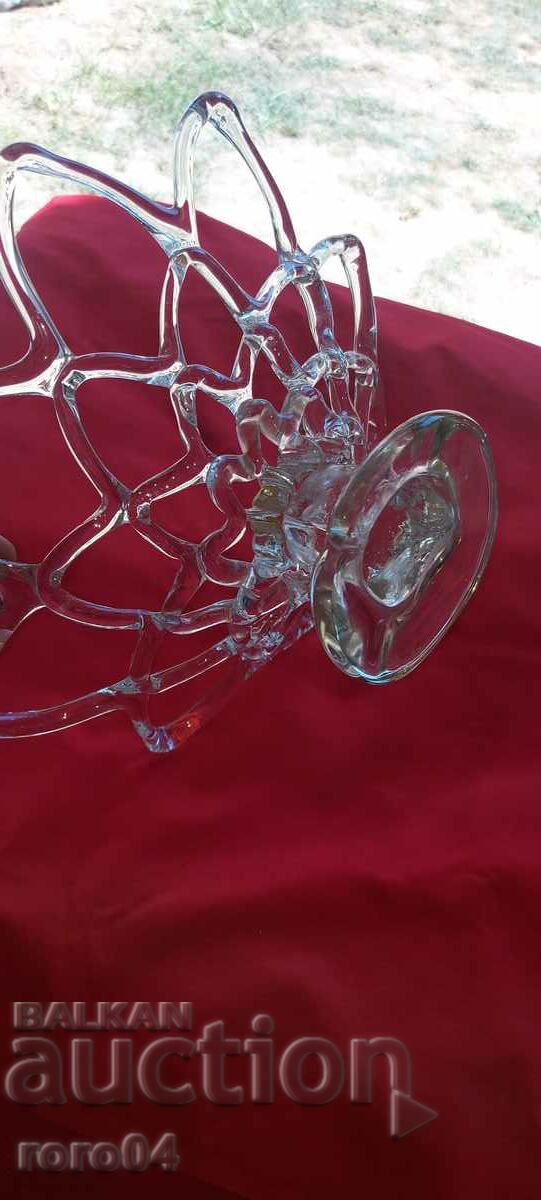 BEAUTIFUL OLD ITALIAN GLASS FRUCTIERA - 7 BEAUTIFUL OLD ITALIAN GLASS FRUCTIERA - 7