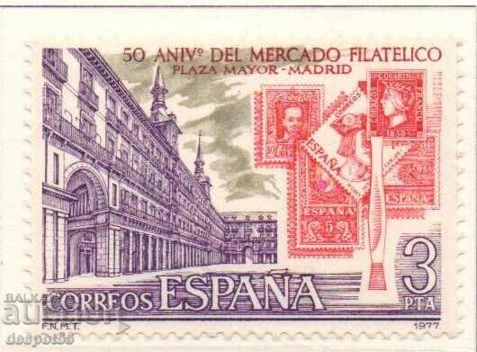 1977. Spain. 50th Anniversary of the Philatelic Market in Madrid.