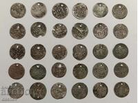 Lot 30 pcs. Silver Turkish coins Turkey akceta ahceta jewelry