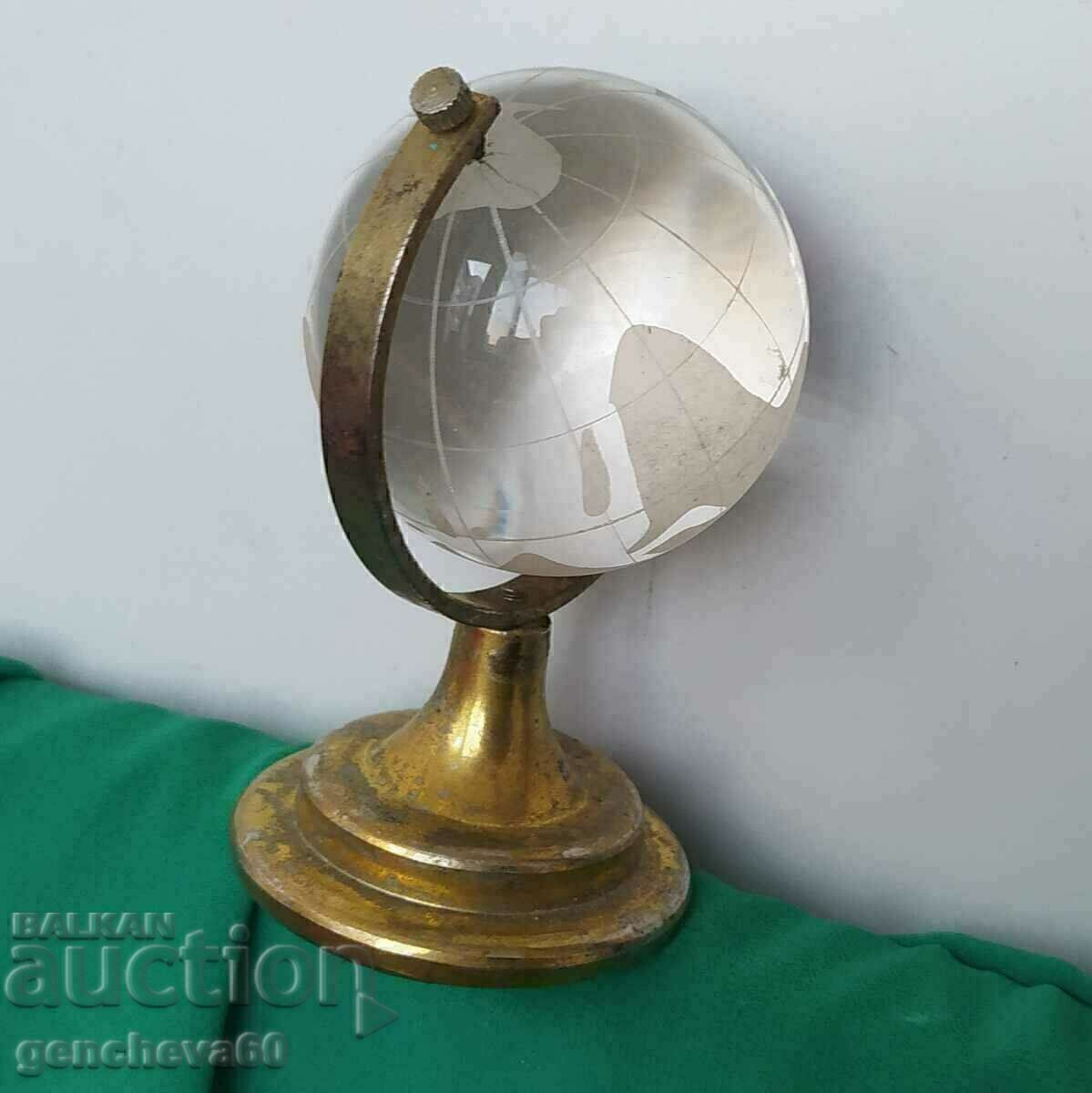 Crystal glass globe, paperweight - 7