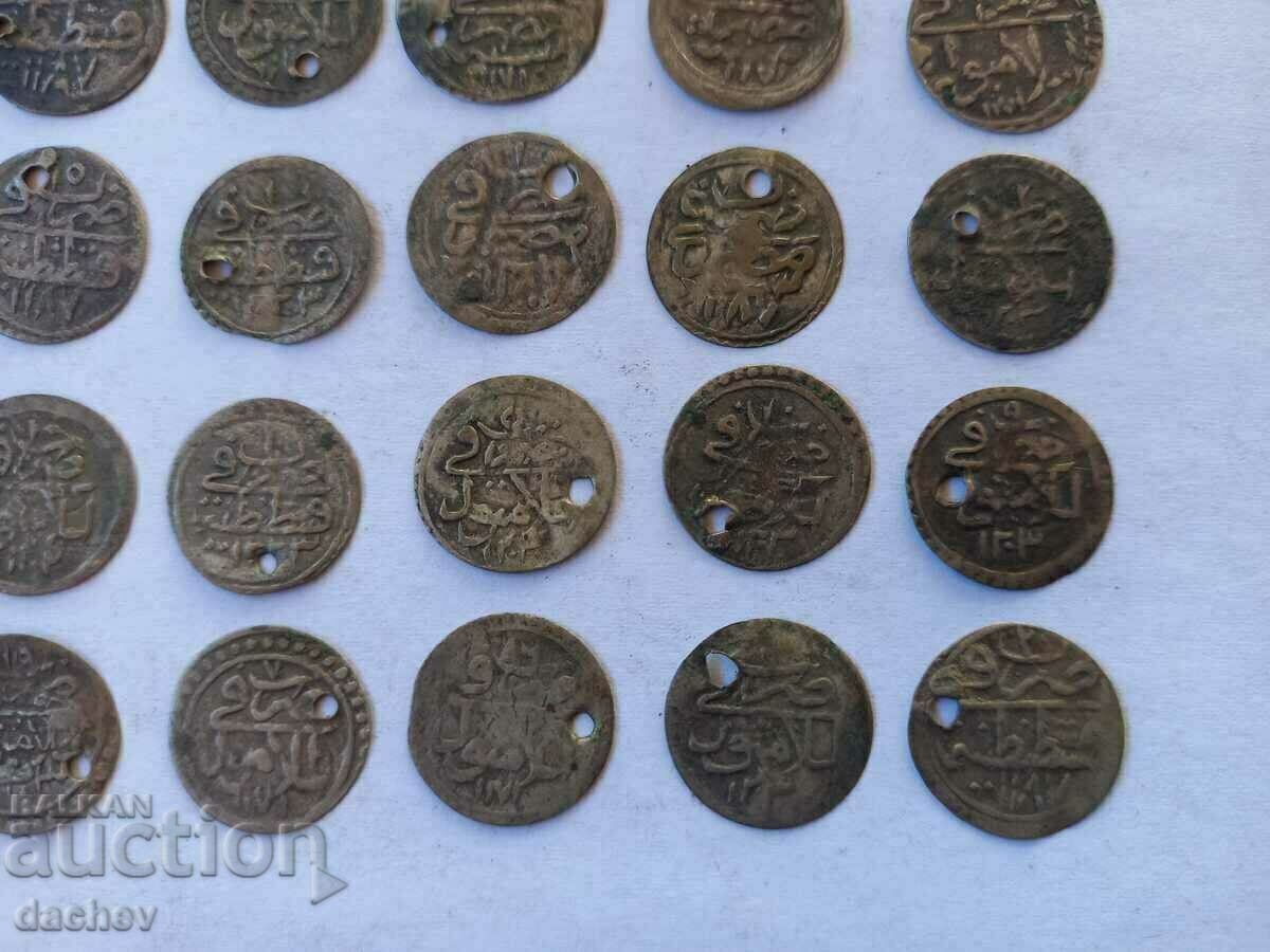 Lot 30 buc. Monede turcești de argint Turcia achetta ahcheta TOP!!! - 6