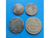 Lot 2 1/2 cents 1888, 5, 10 and 20 cents 1888