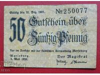 Bancnota-Germania-Saxonia-Merseburg-50 pfen.1920