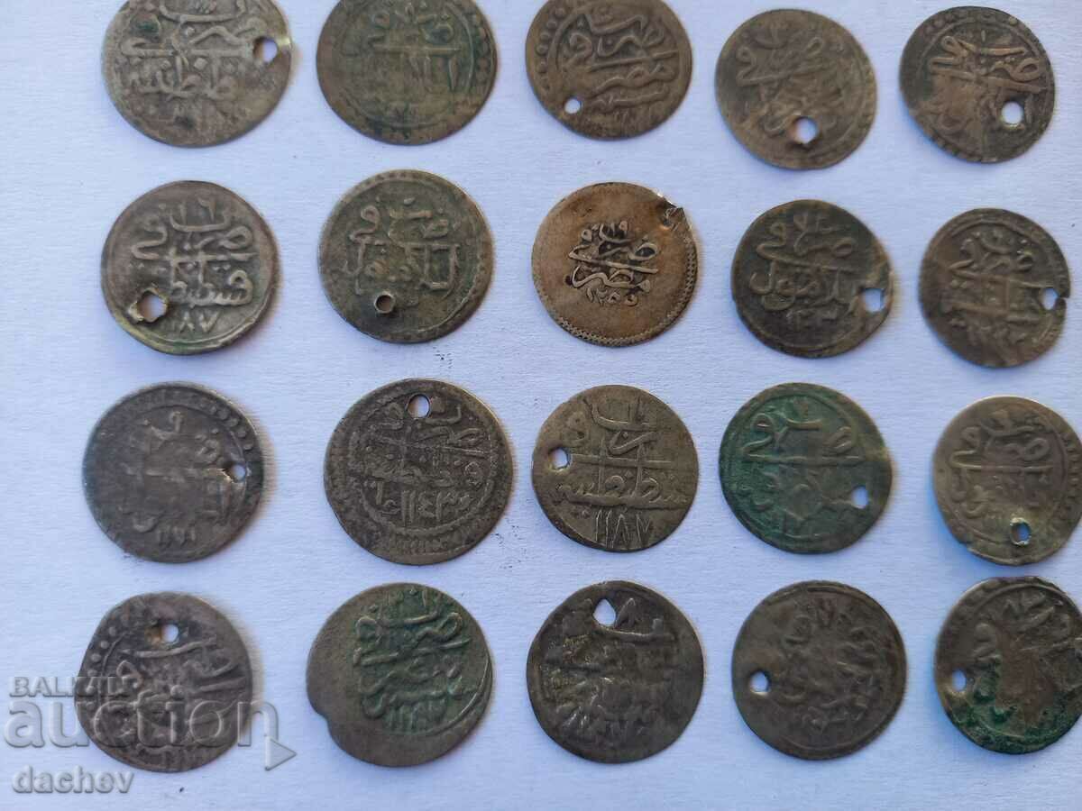 Livrarea Lot 30 buc. Monede turcești de argint Turcia achetta ahcheta TOP!!!
