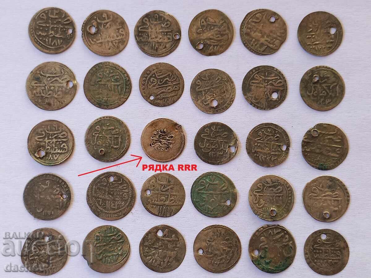 Lot 30 pcs. Silver Turkish coins Turkey achetta ahcheta TOP!!!