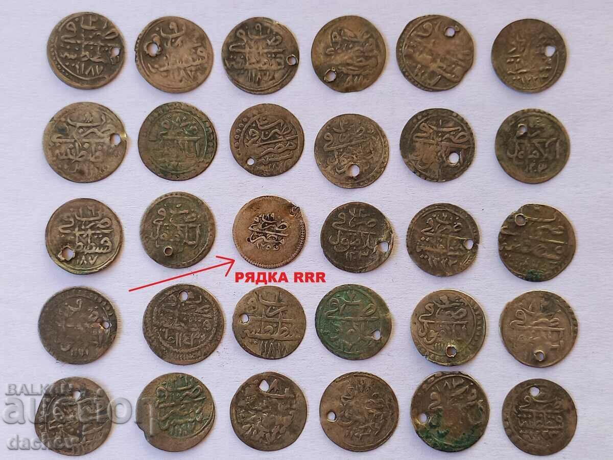 Lot 30 buc. Monede turcești de argint Turcia achetta ahcheta TOP!!!