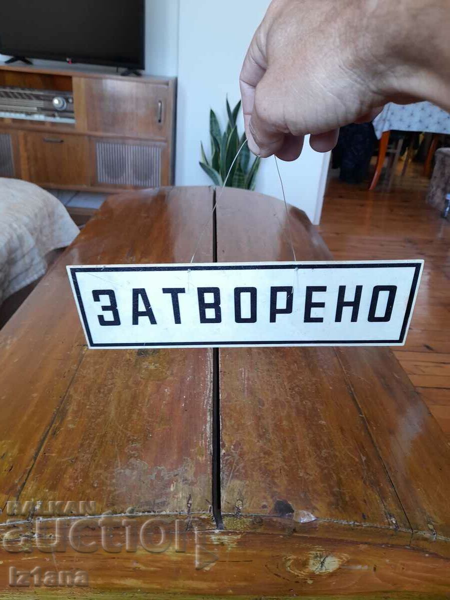 Delivery of Old sign Open Closed Delivery of Old sign Open Closed