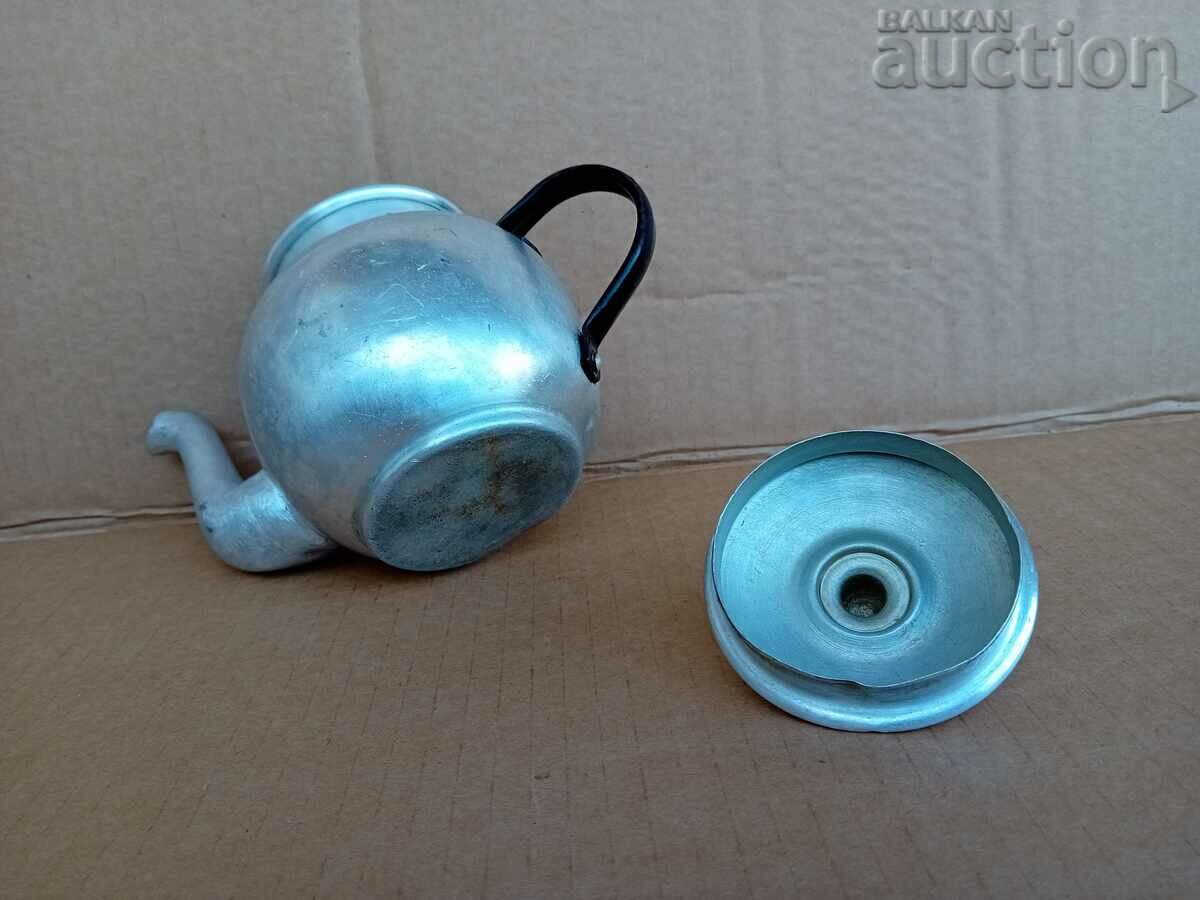 Vintage τσαγιέρα αλουμινίου 50s ρετρό μίνι - 6 Vintage τσαγιέρα αλουμινίου 50s ρετρό μίνι - 6