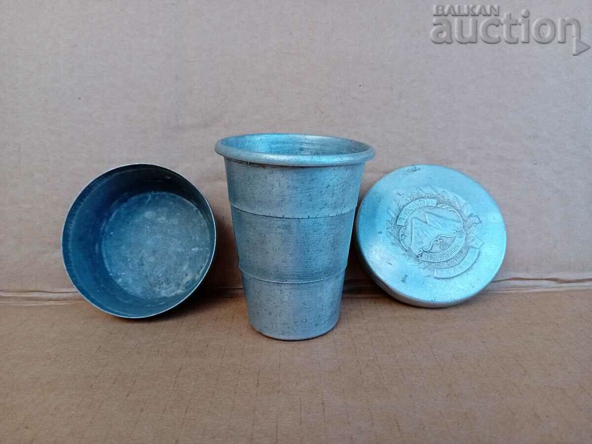 Auction Vintage aluminum cup 40s retro mini Auction Vintage aluminum cup 40s retro mini