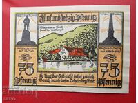 Banknote-Germany-Saxony-Bad Lauterberg-75 pfennig 1921