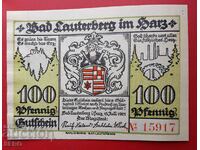 Banknote-Germany-Saxony-Bad Lauterberg-100 Pfennig 1921