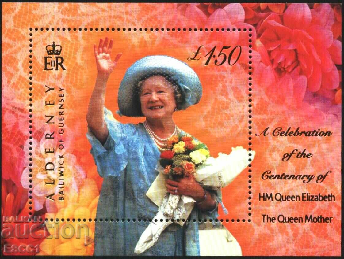 Pure Block Queen Elizabeth II 2000 Alderney