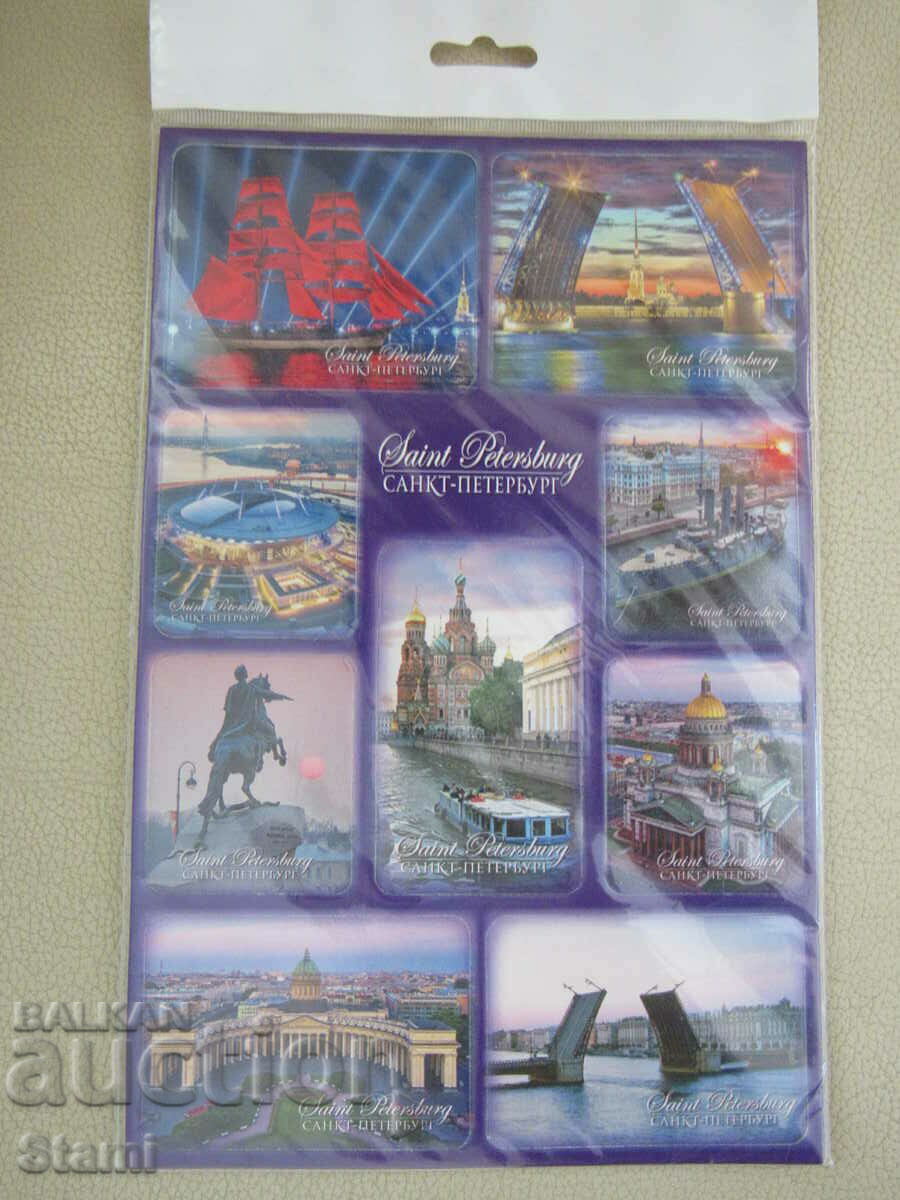 Set of magnets from St. Petersburg, Russia-series-5 with price 8.70 BGN | € 4.45
