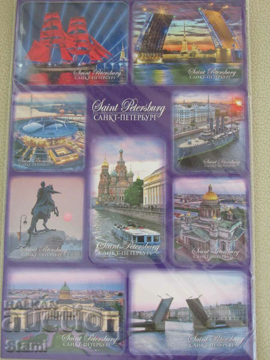 Auction  Set of magnets from St. Petersburg, Russia-series-5