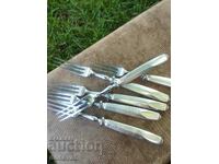 Silver plated forks. 6 pcs.