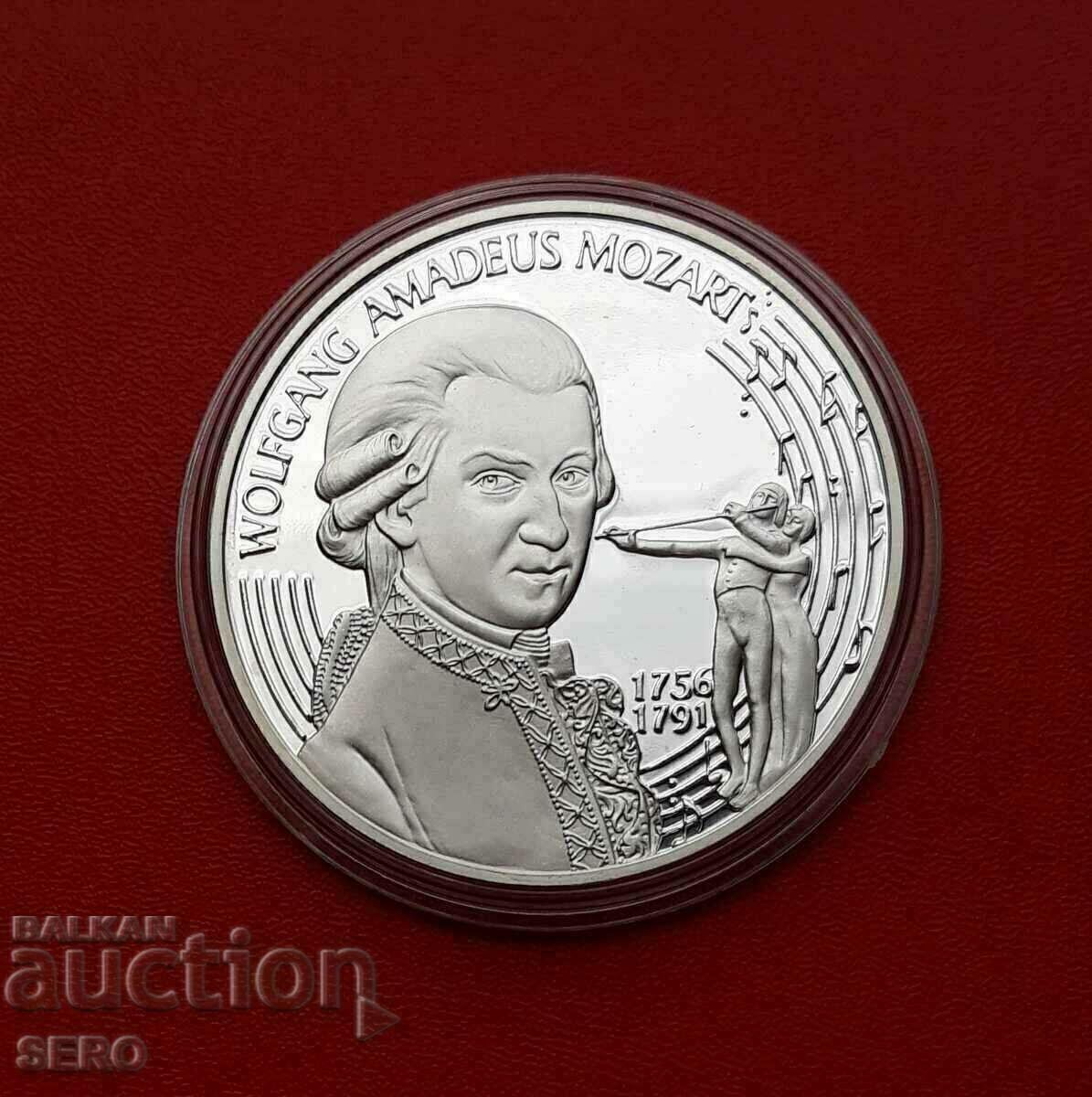 Austria-25 ECU 1996-silver-matt-glossy-very rare-Mozart