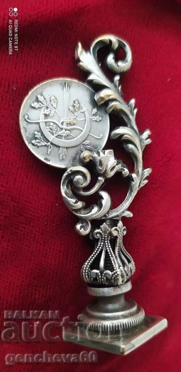 UNIQUE Antique Silver Plated Wax Stamp/Initials - 6 UNIQUE Antique Silver Plated Wax Stamp/Initials - 6